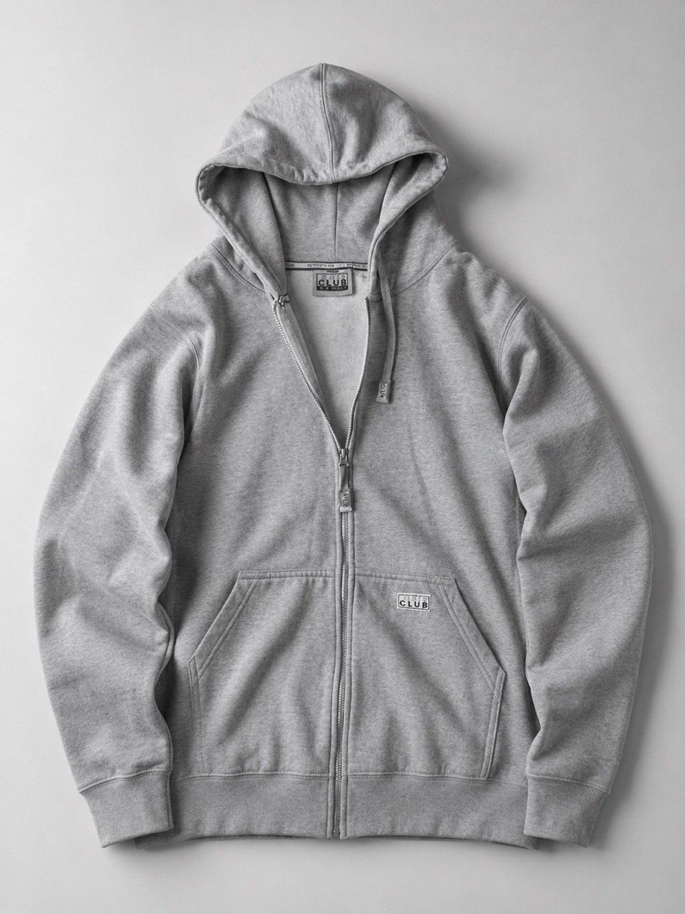 Men's Zip-Up Hoodie Sweatshirt - Gray